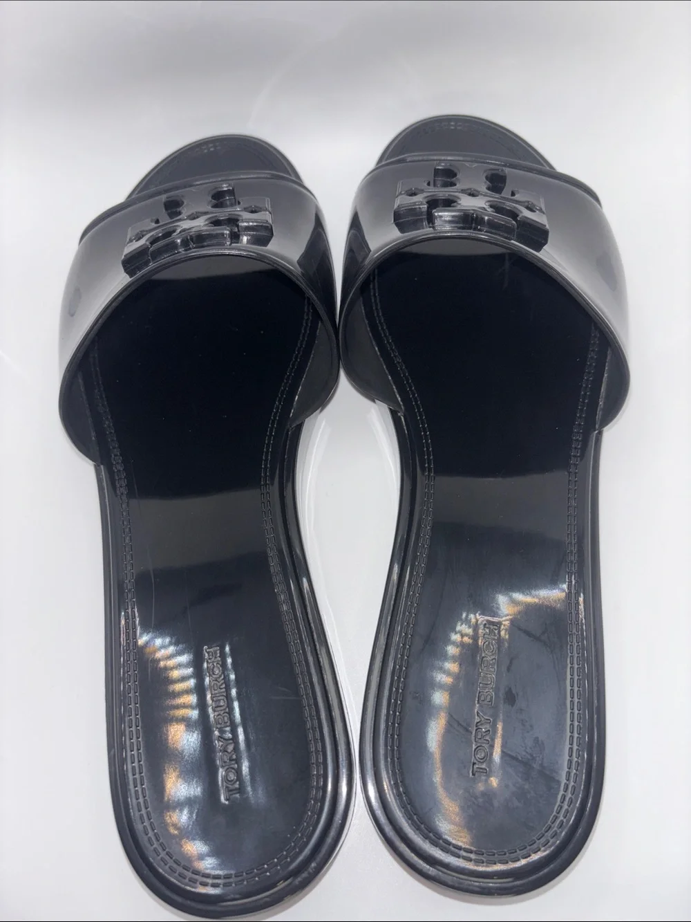 Tory Burch Jelly Black Slide Sandals